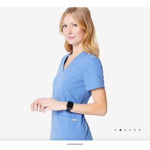 Figs Ceil Blue Scrubs